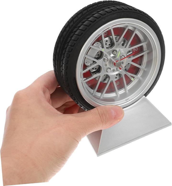 MAGICLULU Auto Reifen Uhr Schlafzimmer Dekor Wecker Vintage Schreibtisch Für Garage Zimmer Land Küch