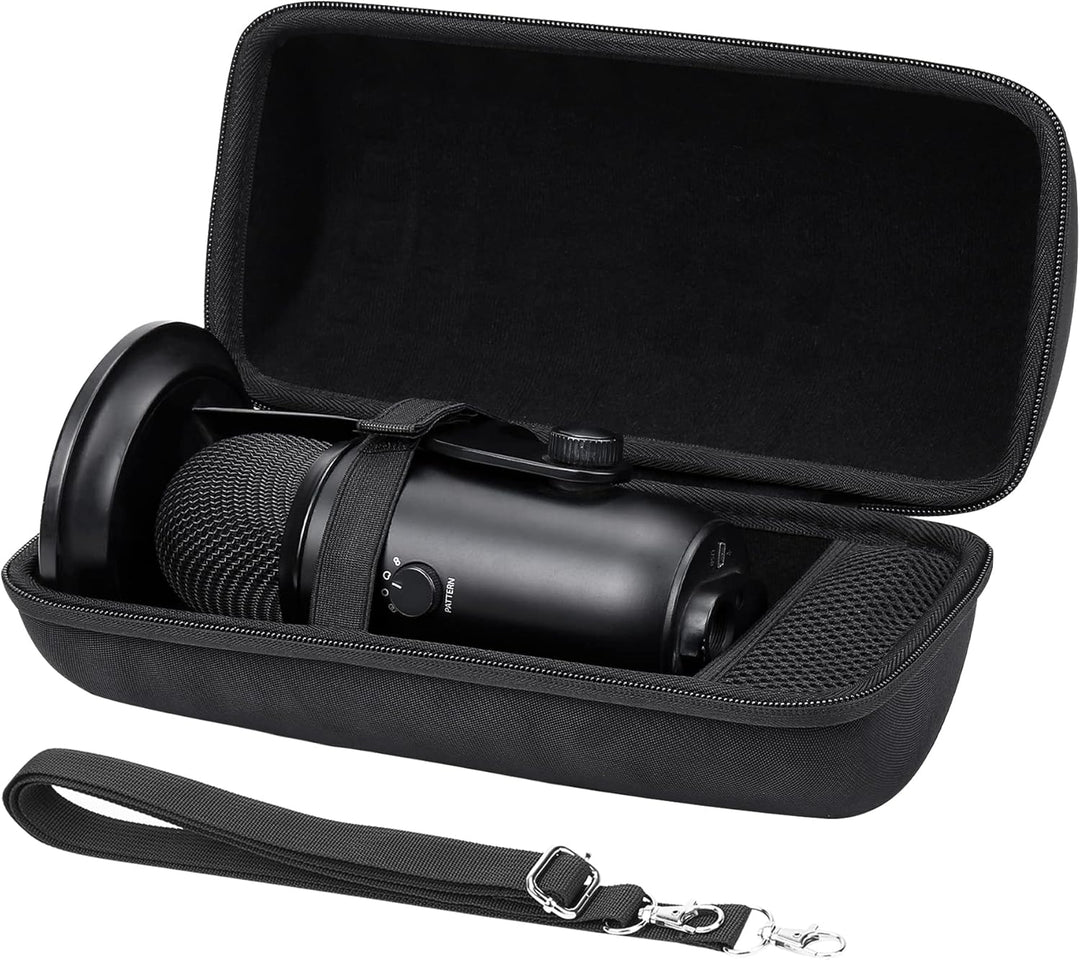 co2CREA case Harte reiseschutzhülle Etui Tasche für Logitech Creators Blue Yeti/Yeti X/Yeti Pro USB-