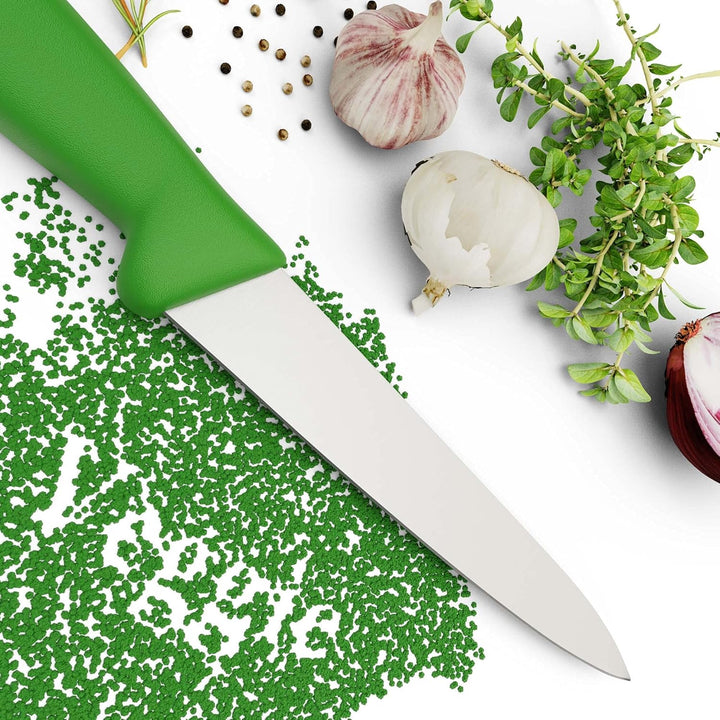 Giesser seit 1776 - Made in Germany - Küchenmesser 15 cmVeggie, grün, nachhaltiger Griff, rutschfest