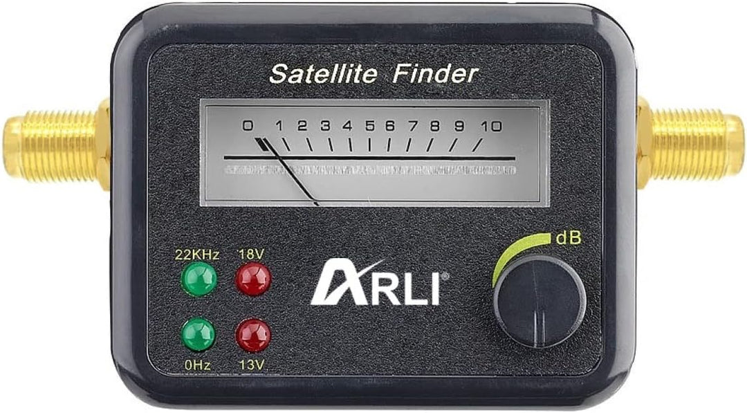 ARLI 60cm HD Sat Anlage Single LNB + 50m Koaxialkabel 135dB + Satfinder + 2 F-Stecker Digital 1 Teil