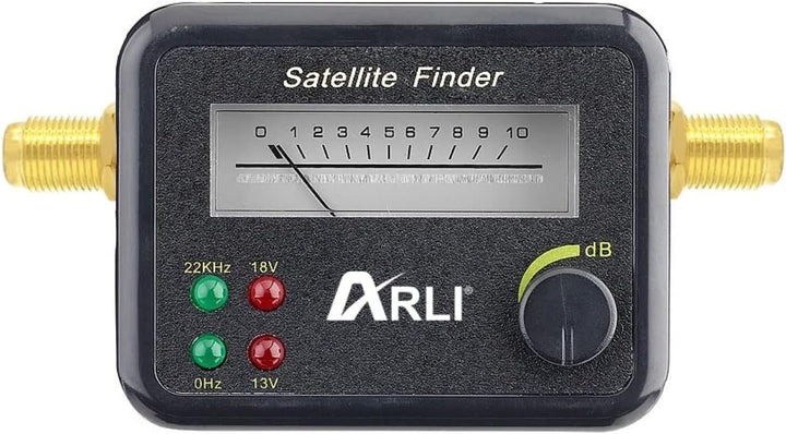 ARLI 60cm HD Sat Anlage Single LNB + 50m Koaxialkabel 135dB + Satfinder + 2 F-Stecker Digital 1 Teil