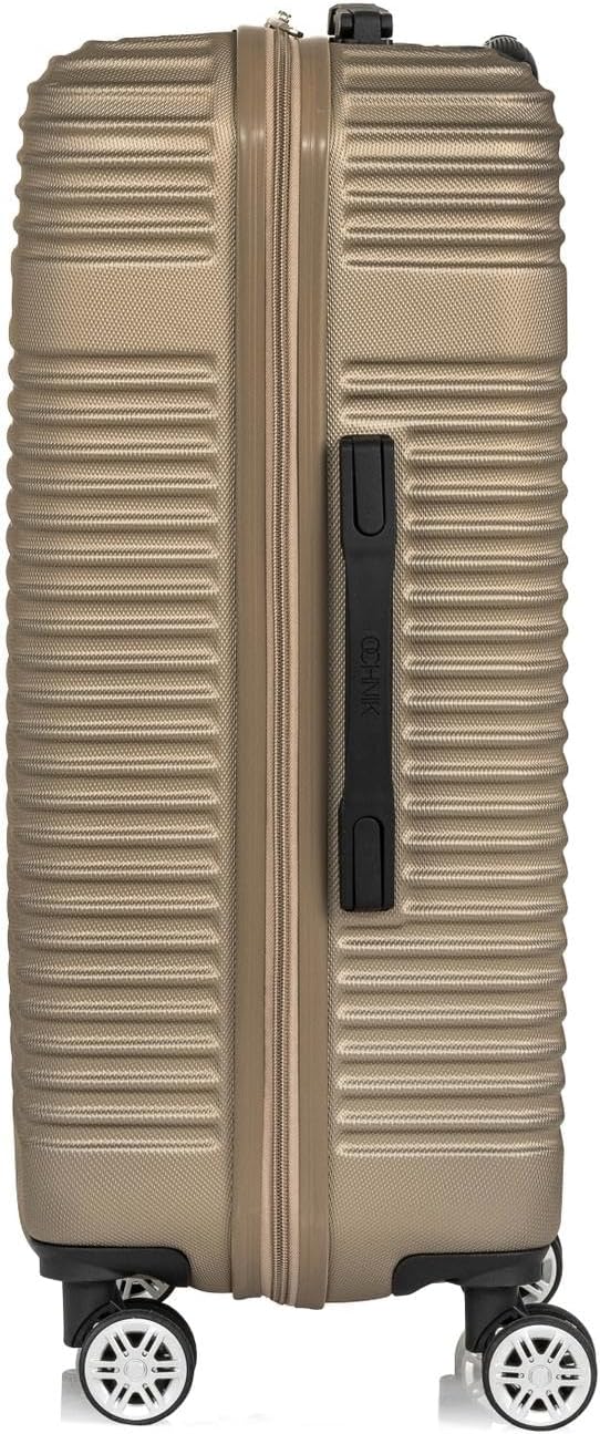 OCHNIK Mittlerer Koffer | Hartschalenkoffer | Material: ABS | Farbe: Beige | Grösse: M | Abmessungen