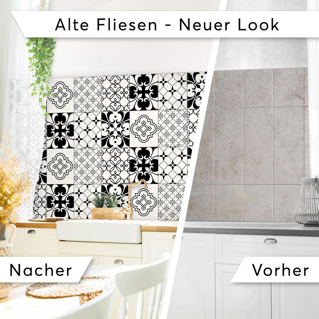 CREATISTO Klebefliesen Stickerfliesen Fliesenfolie - Hochwertige Aufkleber Sticker für Fliesen I Kle