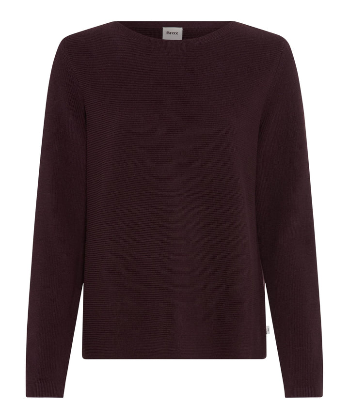 BRAX Feel Good Style Lesley Damen Strickpullover 34 Blackberry Violet, 34 Blackberry Violet