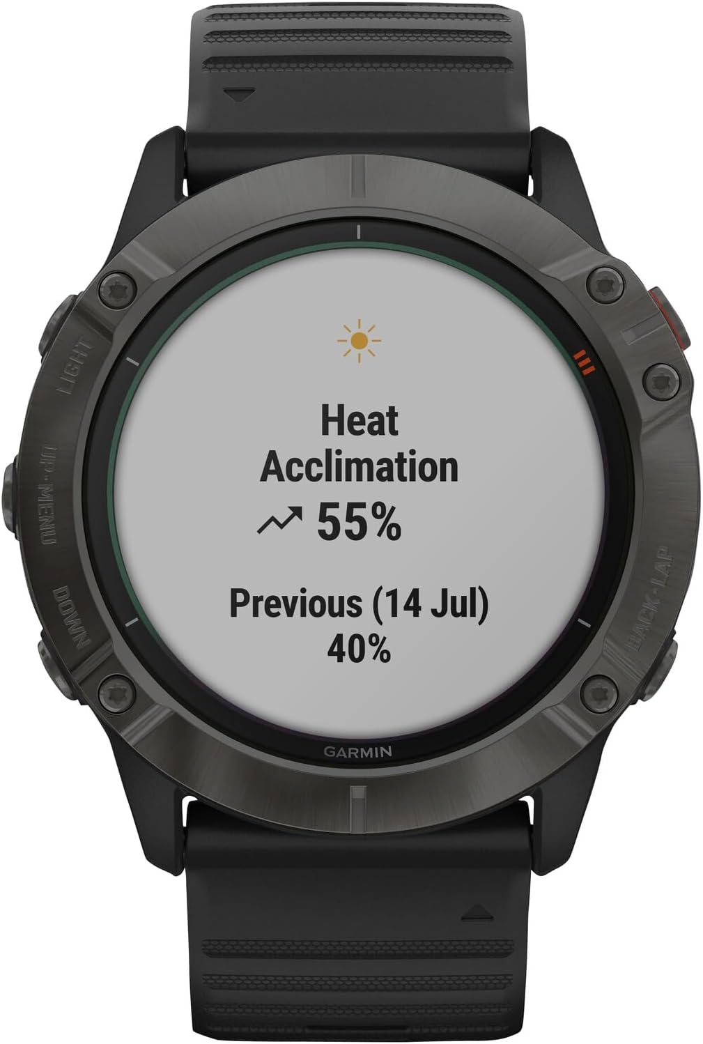 Garmin Fenix 6X Solar Titanium DLC schwarz/grau, 010-02157-21