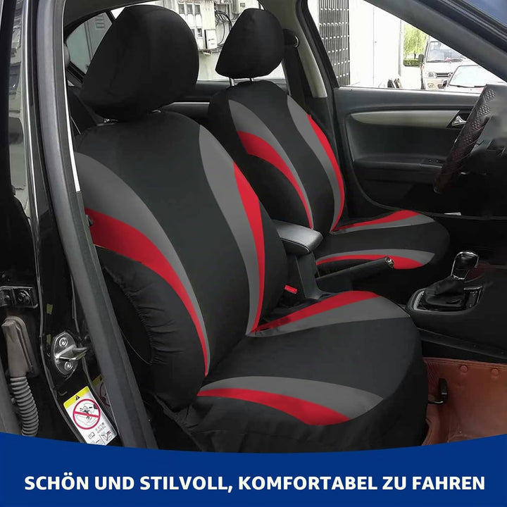 Autositzbezug Set für die Vordersitze, Atmungsaktive &amp; Bequeme Sitzbezüge für alle Jahreszeiten, uni