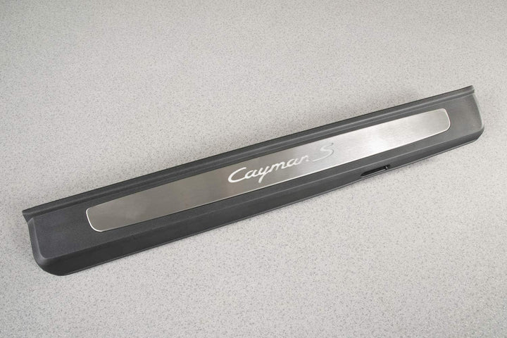 Porsche 718 Cayman S 981/982 Einstiegleiste Edelstahl+Beleuchtung LINKS