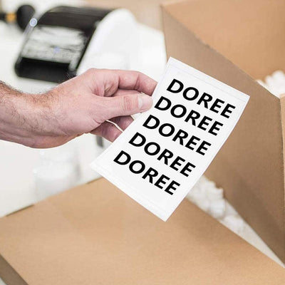 10 Rollen DOREE White Direct Thermoetiketten 102 x 210 mm für Zebra GK420D, GX420D, GK420T Thermodru