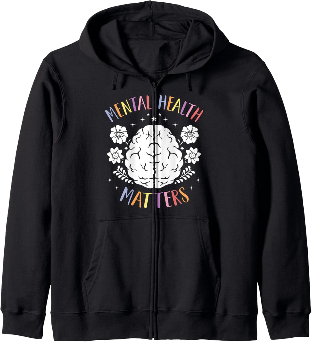 Mental Health Matters Happy End Stigma Awareness Grafik Kapuzenjacke