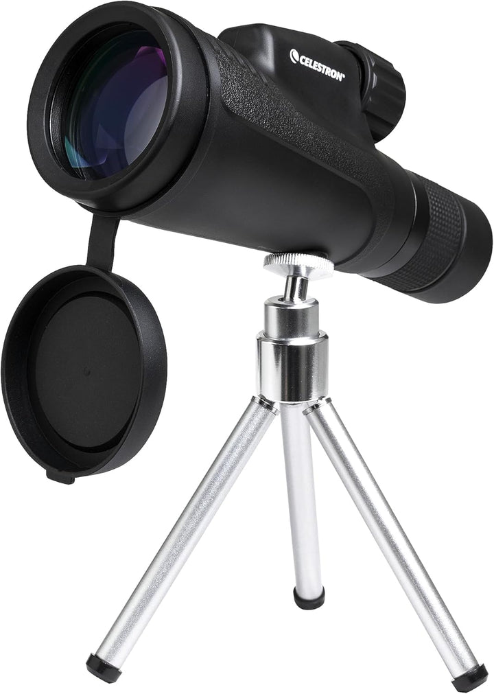 Celestron 72373 Outland X 10-30x50mm Waterproof Monocular with Tripod, Cleaning Cloth, Eyepiece Cove