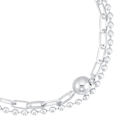 s.Oliver Armband Edelstahl Damen Armschmuck, 17+3 cm, Silber, Kommt in Schmuck Geschenk Box, 2031475