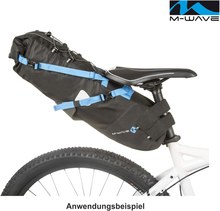 M-WAVE Unisex Fahrrad Satteltasche M Blau, M Blau