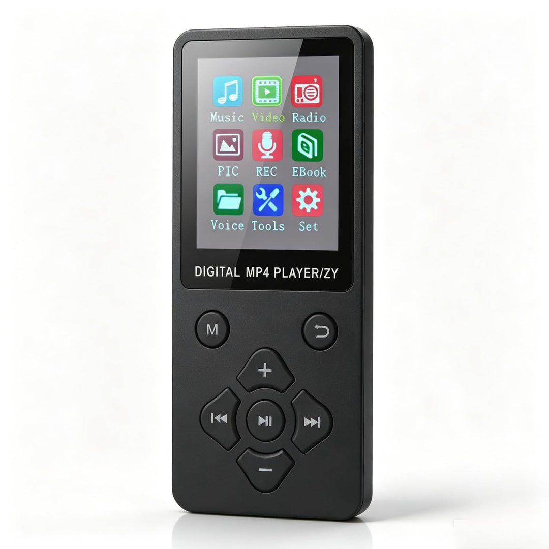 MP3-Player MP4-Player, Verlustfreier HiFi-Musikplayer mit Bluetooth 5.0, 1,8-Zoll-Farbbildschirm, Tr