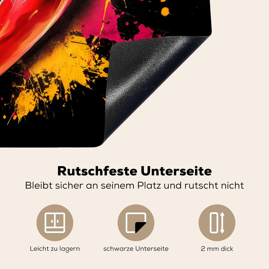 KitchenYeah© Herdabdeckplatte Einteilig 59x51 cm Küche Ceranfeld Abdeckplatte Cerankochfeld Abdeckun