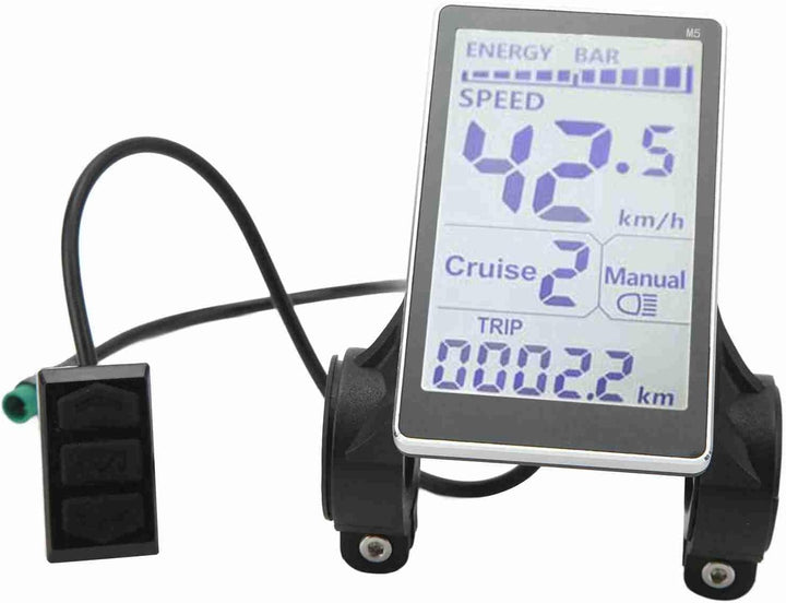 Alomejor Wasserdichtes LCD-Display f¨¹r Elektrofahrr?der, Ersatzpanel f¨¹r Scooter, 500C-kompatibel,