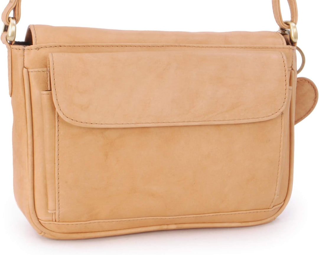 Gigi - Leder - Damenhandtasche/Organizer/Umhängetasche - OTHELLO 14578" Honig, Honig