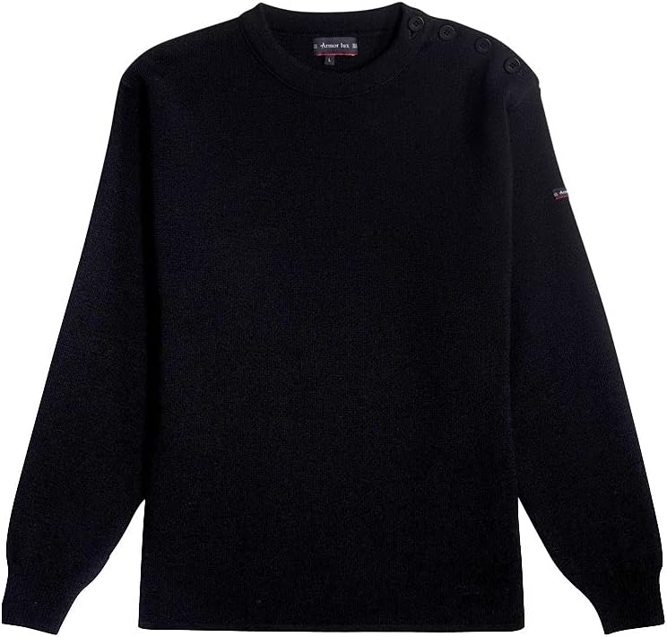 Armor Lux Herren Fouesnant Pullover XXS Noir, XXS Noir