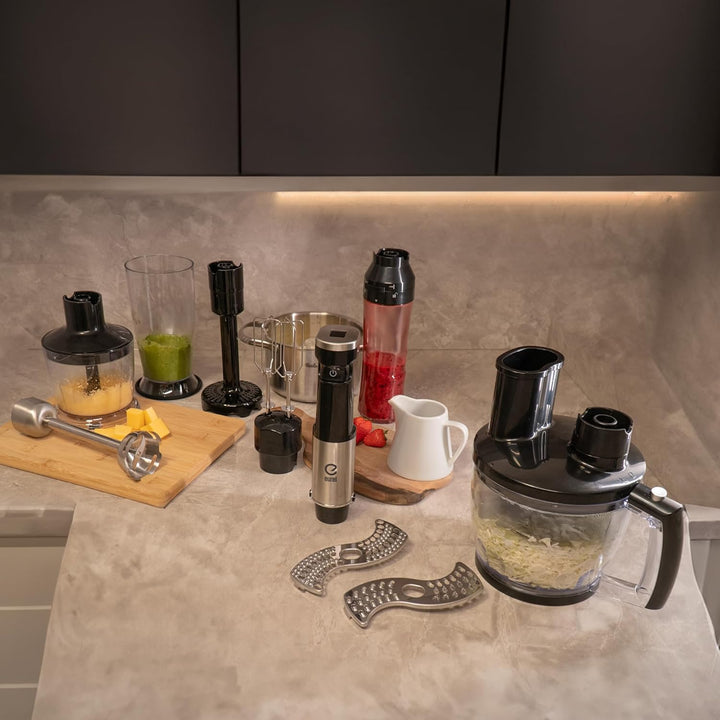EUREL PREMIUMLine Multizerkleinerer Elektrisch – Zubehör für MP94 Stabmixer Set, 1250ml Chopper mit