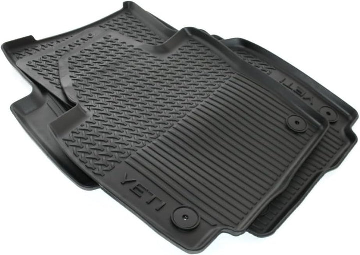 Skoda 5L1061550A Gummi Fussmatten 4-teilig Gummimatten Original Allwettermatten Single, Single