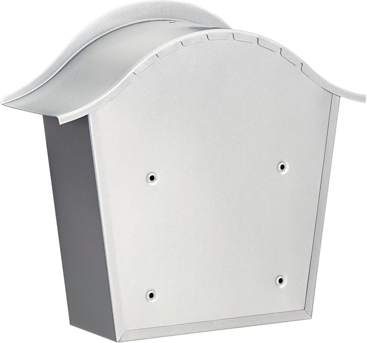 Burg Wächter Briefkasten, Namensschild, Einwurf-Format DIN B5, Verzinkter Stahl, Holiday 5842 Si, Si