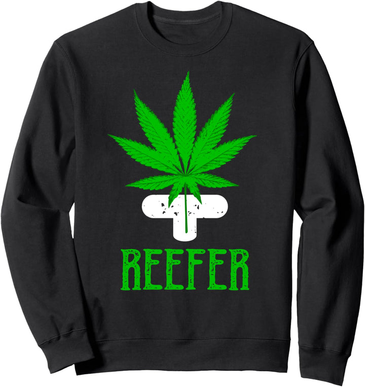 Reefer Funny Coral Reef Frag Joke | Marijuana Fish Tank Gift Sweatshirt