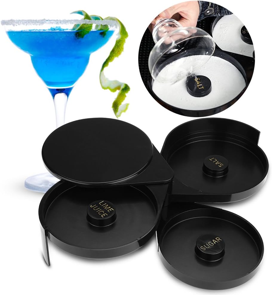 Margarita Salz Rimmer Riegel Qualitätsrimmer, Riegel 3-stufiger Zuckersalzrand Limettenglas für Cock