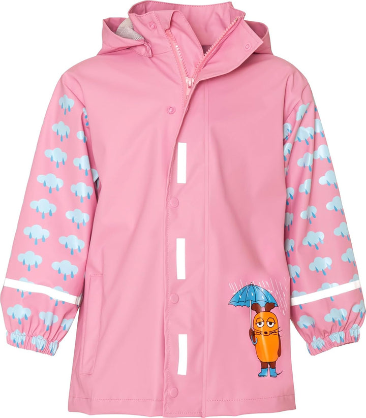 Playshoes Unisex Kinder Regenjacke Wind-und wasserdicht Regenmantel Regenbekleidung 98 rosa Die Maus