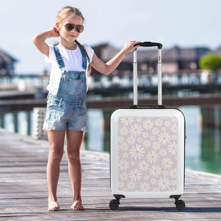 SKPAT - Leicht Koffer Set Polycarbonat Reisekoffer Set für Flugreisen - Dauerhaft Hartschalenkoffer