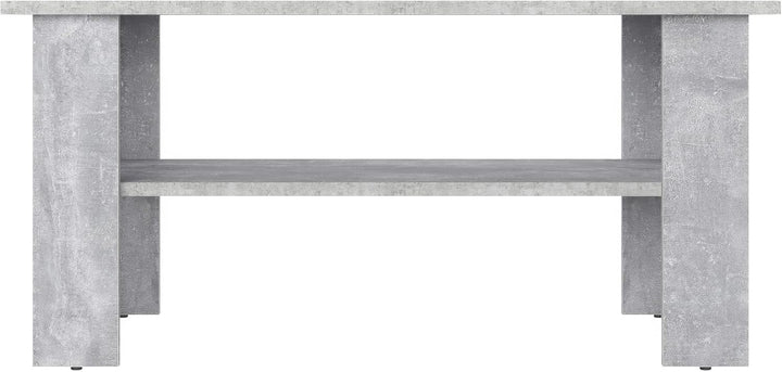 KOMTO Couchtisch Beton Vienna - Wohnzimmertisch Modern Couchtisch Holz 90 x 50 x 43 cm Tisch Wohnzim
