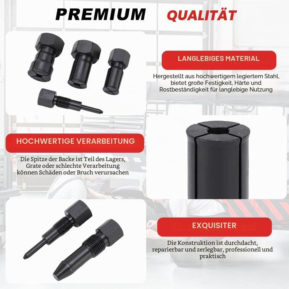10pcs Motorrad Innenlager Abzieher Set, 8-25mm Innenlager Abzieher Set Innenabzieher Lager Radlager