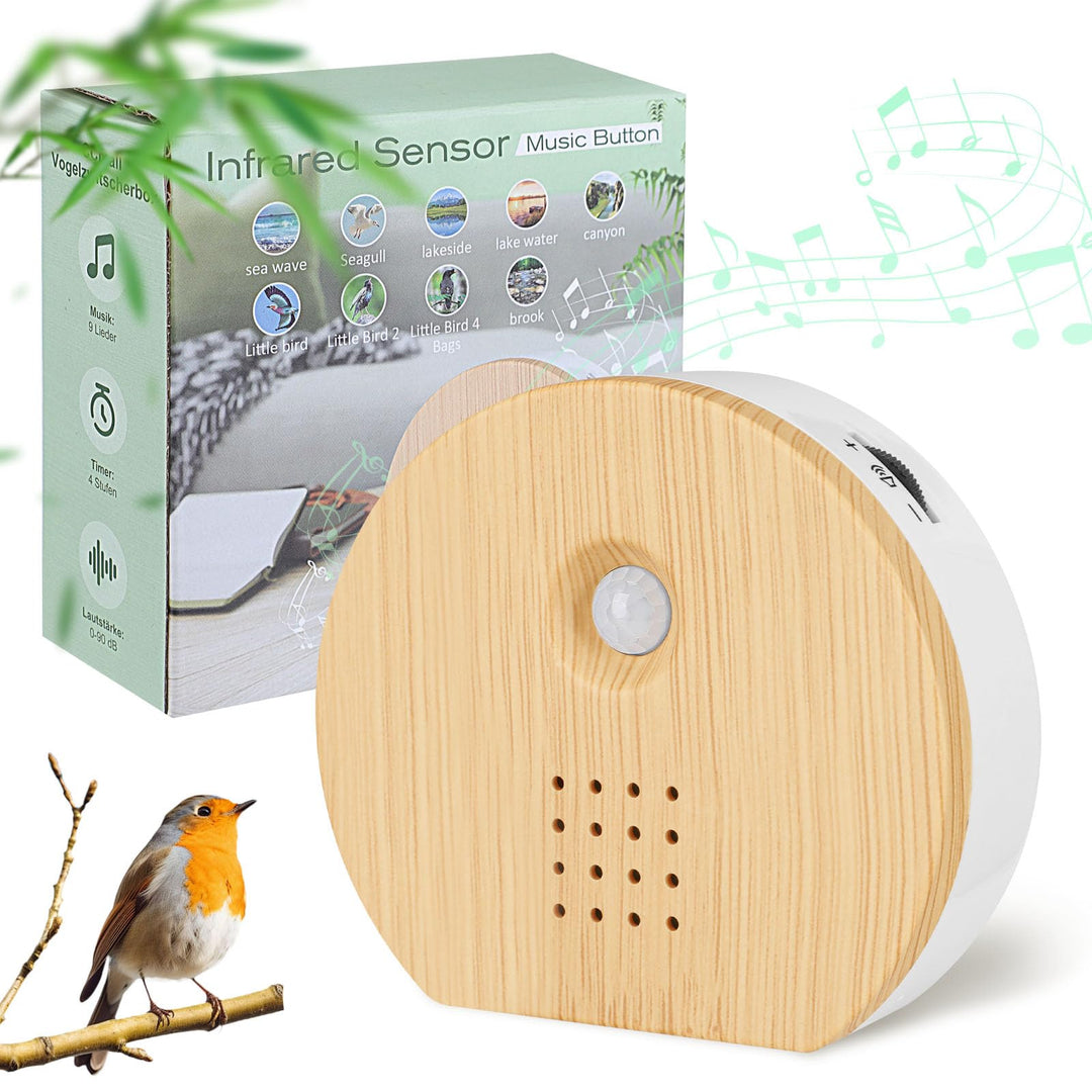 Vogelgezwitscher Bewegungsmelder Box, Acemall Vogelgezwitscher Vogelzwitschern, Naturgeräusche Box m