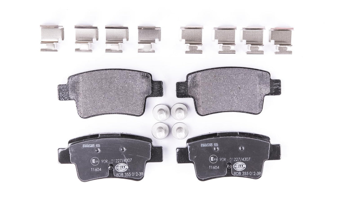 HELLA PAGID 8DB 355 012-391 Bremsbelagsatz - T1604 - Dicke/Stärke: 17.5mm - Bremssystem: Bosch - nic