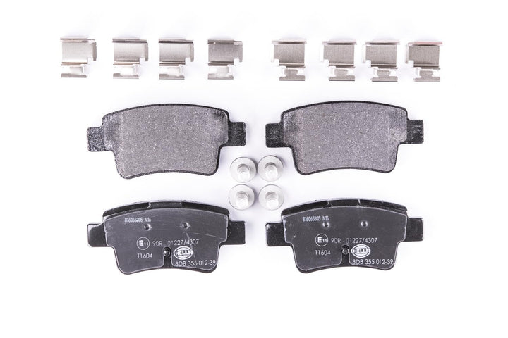 HELLA PAGID 8DB 355 012-391 Bremsbelagsatz - T1604 - Dicke/Stärke: 17.5mm - Bremssystem: Bosch - nic