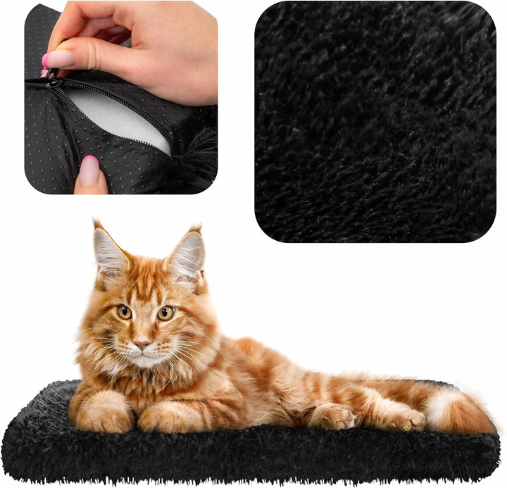 Katzen Fensterliege Fensterbank rutschfest - Katzenbett Fensterbank 50x25 cm - Weich & Kuschelig - F