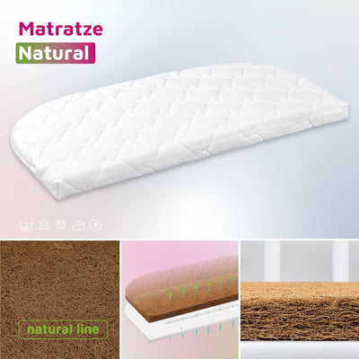 babybay Beistellbett Matratze Natural passend für Modell Boxspring XXL, passend für Modell Boxspring