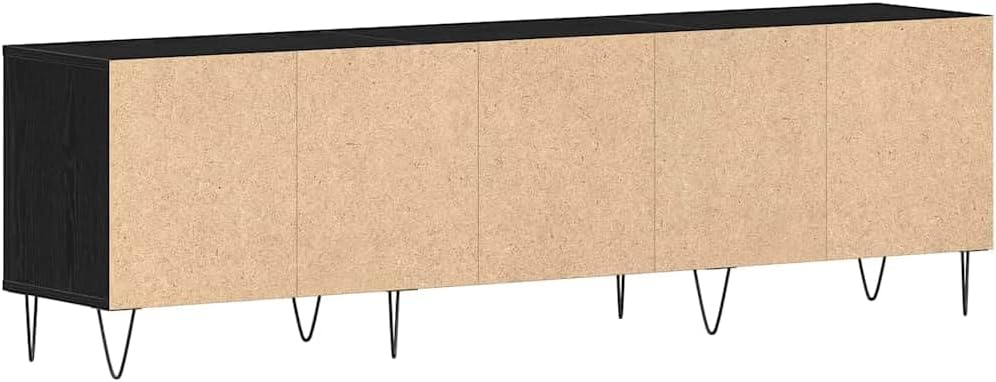 vidaXL TV-Schränk 150 x 30 x 44,5 cm Schwarz Eichen-Optik | Moderner Look, der in jede Einrichtung p