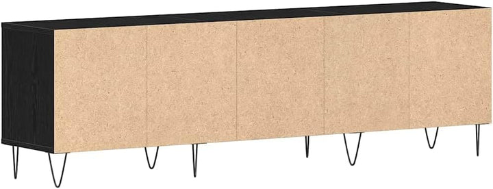 vidaXL TV-Schränk 150 x 30 x 44,5 cm Schwarz Eichen-Optik | Moderner Look, der in jede Einrichtung p