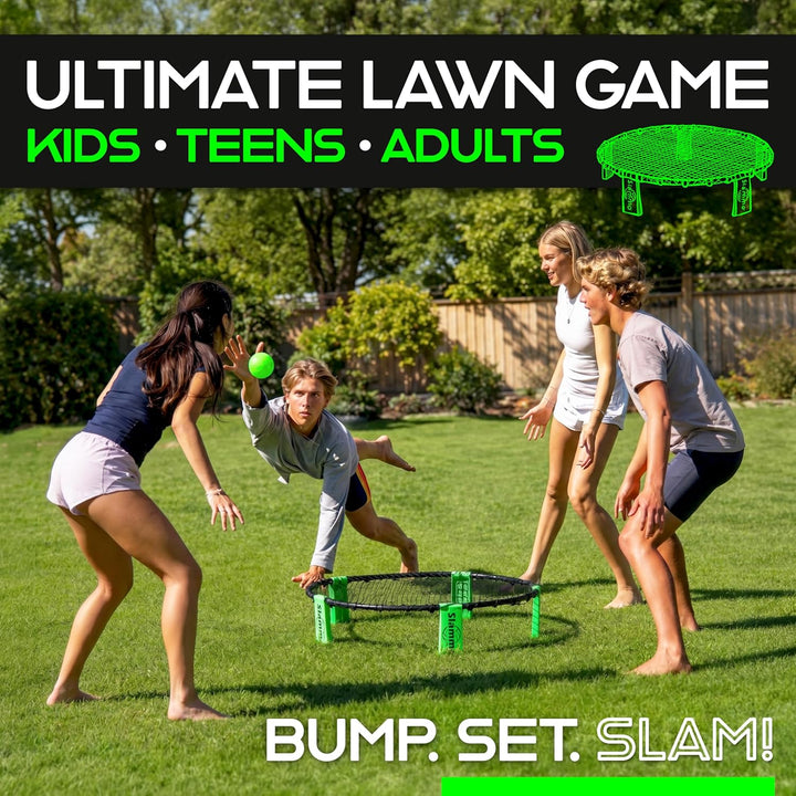 GoSports Slammo Spielset (3 Bälle, Tragetasche und Regeln), Grün