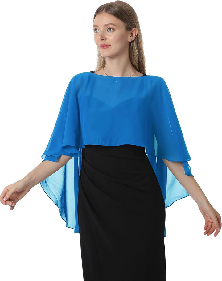 Hotshawl Damen Pashmina-Schal Einheitsgrösse Blau, Einheitsgrösse Blau
