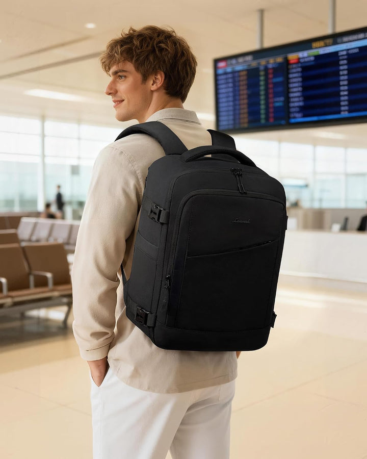 LOVEVOOK Ryanair Handgepäck 40x30x20, Rucksack Handgepäck Flugzeug Herren für 14 Zoll Laptop, 24L Kl