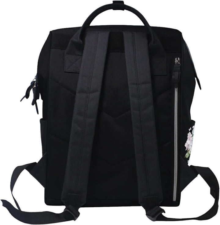 Schöne Aquarell-Totenkopf-Rosen Wickeltasche Reiserucksack Grosse Kapazität Schulter Mom Taschen für