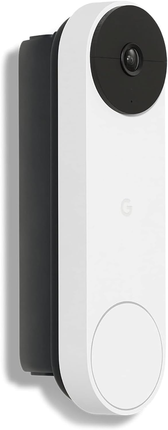 Nest Google Doorbell - akkubetriebene Türklingel mit Videofunktion, 960P, Schwarz/Weiss, 1 Stück - P
