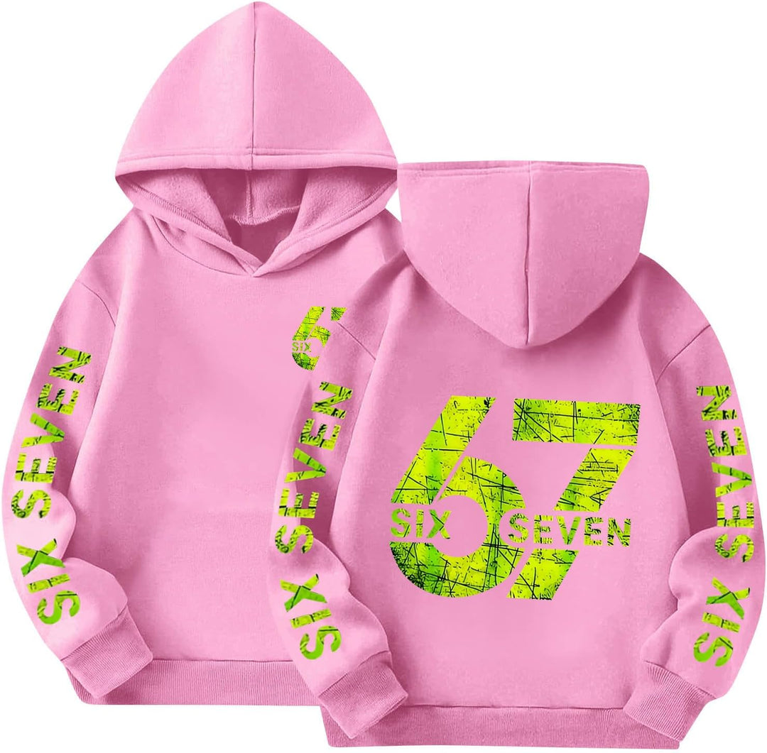 67 Six Seven Kapuzenpullover Für Jungen Mädchen Hoodie Unisex Kinder Sweatjacke Kapuzenpullover Six