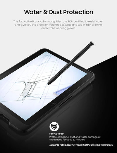 Samsung Galaxy Tab Active PRO 10.1" | 64GB & WiFi Water-Resistant Rugged Tablet, Black â€“ SM-T540NZ