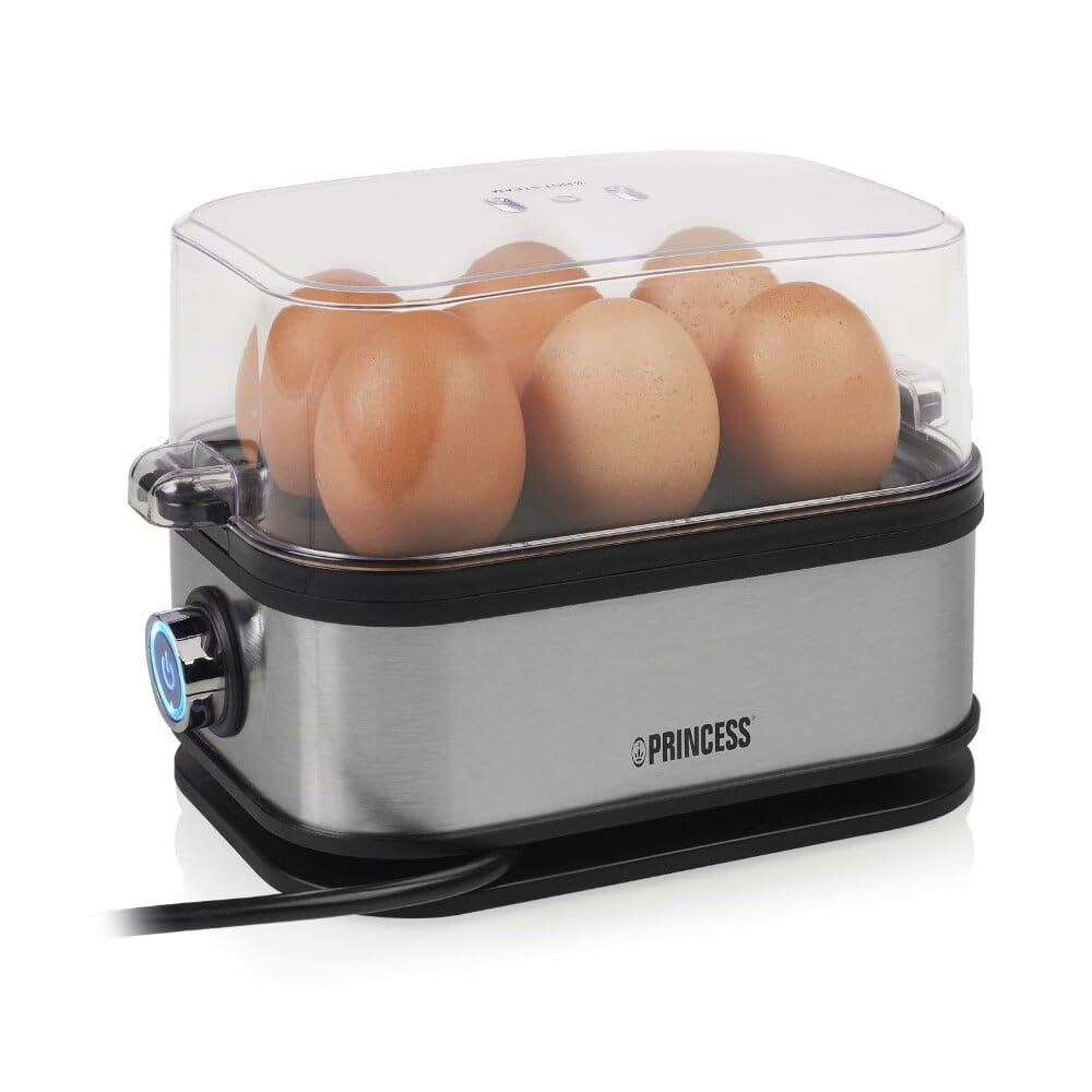 Princess 262046 Eierkocher - 6 Eier - 400 W, Silber
