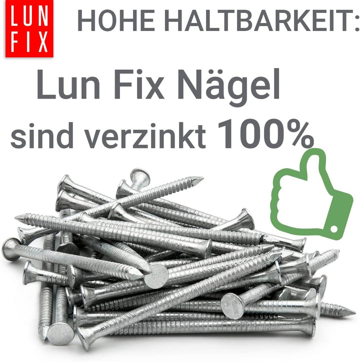 Ankernägel 4,0 x 40 mm - 5kg (ca. 1170 stk.) Holznägel für Bauarbeiten verzinkter Baunägel Rillennag