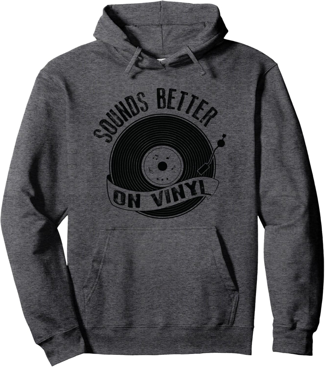 Sounds Better on Vinyl Plattenspieler Pullover Hoodie