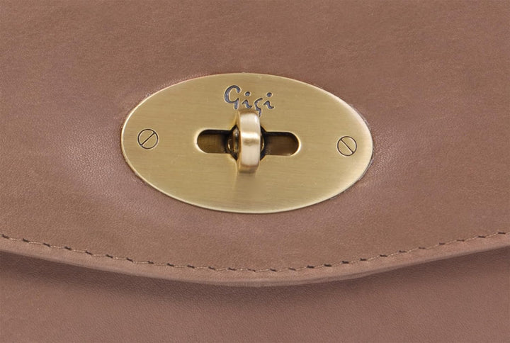 Gigi - Damen Leder Umhängetasche Klein - Crossbody Bag - Abendtasche - Clutch mit Abnehmbarer Verste
