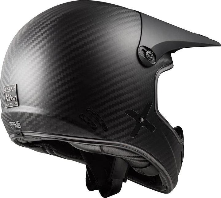 LS2 Unisex Xtra Motorradhelm S Kohlenstoffmatte, S Kohlenstoffmatte