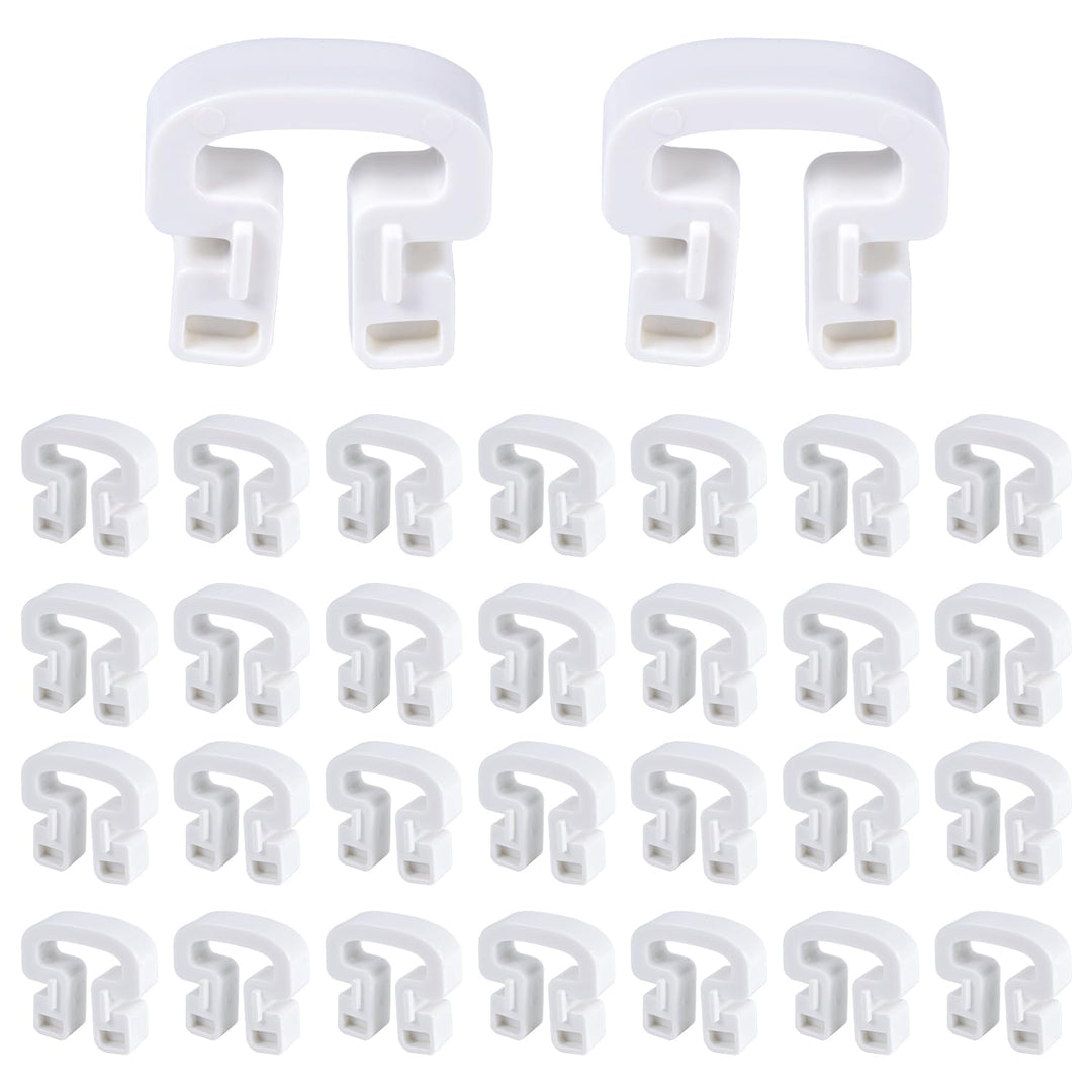 30 Stück Fussballnetz Clips, 3,2 x 3 cm ABS Netzverbindungsclips Netzverriegelungsclip Fussballtorne
